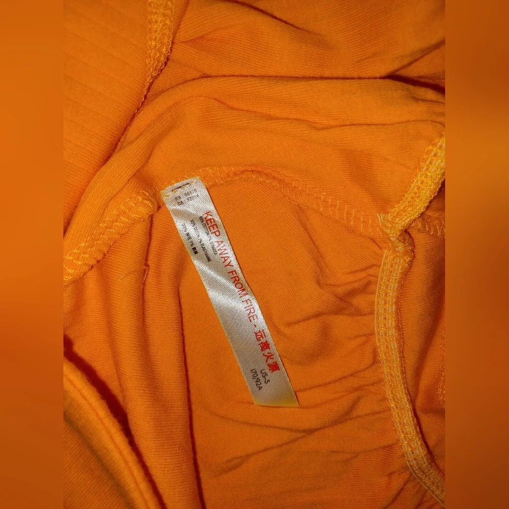 Free People Marissa Tangerine Yellow Bodysuit Tank Top - Picture 5 of 6